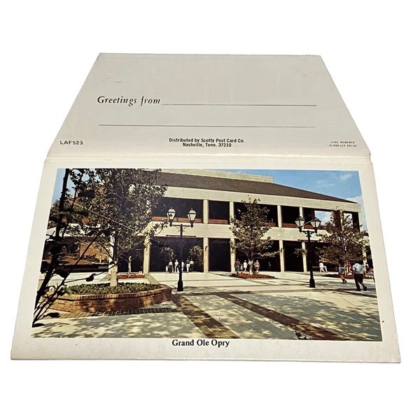 Opryland USA Grand Ole Opry Nashville TN Souvenir Postcard Folder Vintage 70's - Picture 5 of 11